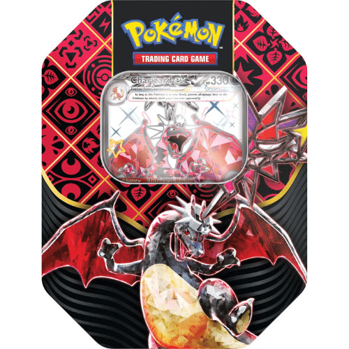 Paldean Fates Charizard ex tin